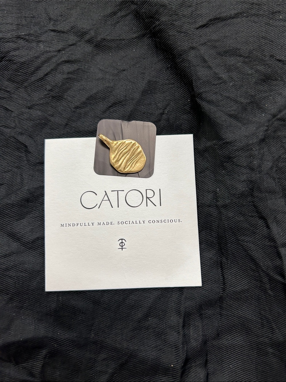 Catori Life Bronze Leaf Shape Pendant/Charm